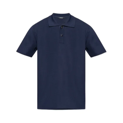 Oversized Knit Polo Shirt