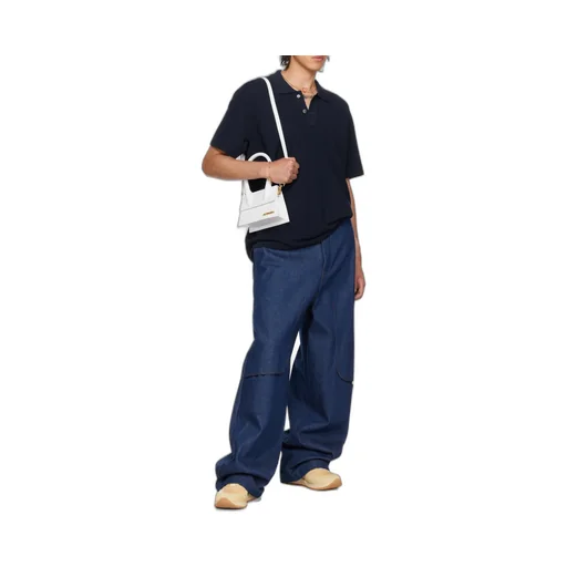 Oversized Knit Polo Shirt