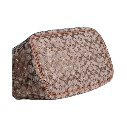 Large Kisslock Frame Bag In Crystal Signature Jacquard