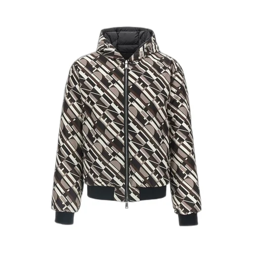 Quilted Hooded Reversible Down Jacket