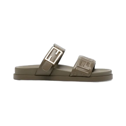 Buckle Embossed-Ff Sandals