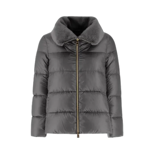 Faux-Fur Collar Padded Jacket