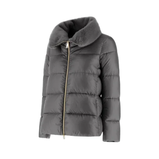 Faux-Fur Collar Padded Jacket