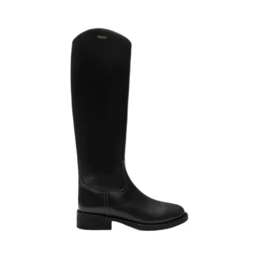 Zip Leather Boots