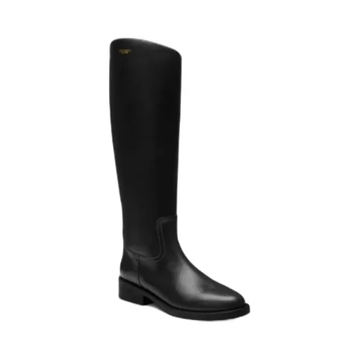 Zip Leather Boots