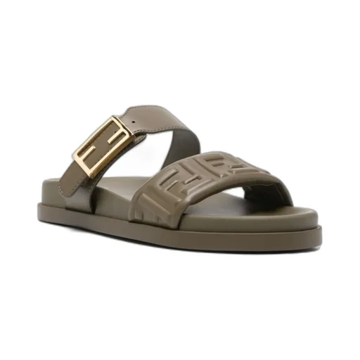 Buckle Embossed-Ff Sandals