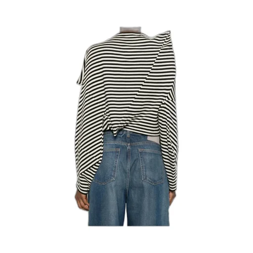 Asymmetrical Striped T-Shirt