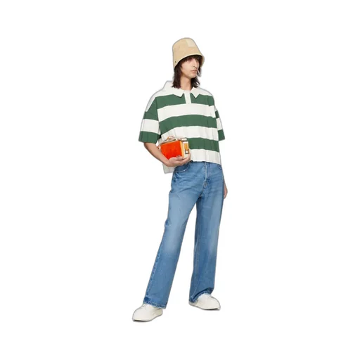 Logo Patch Denim Trousers