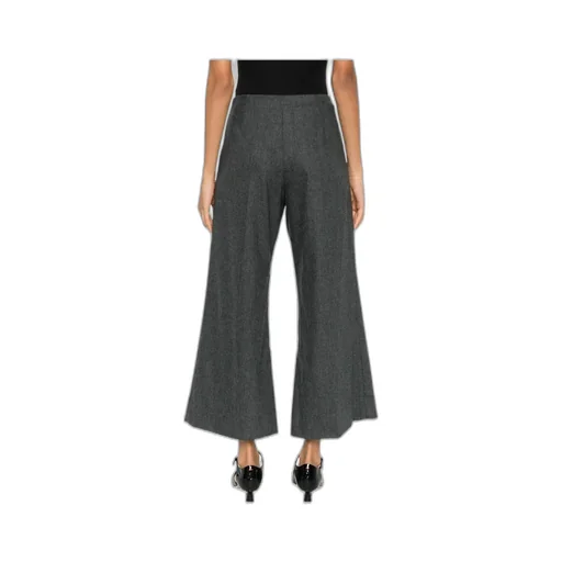 Flared Cropped Trousers