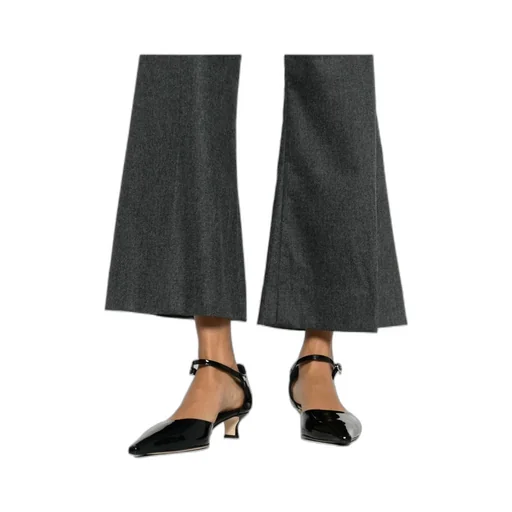 Flared Cropped Trousers
