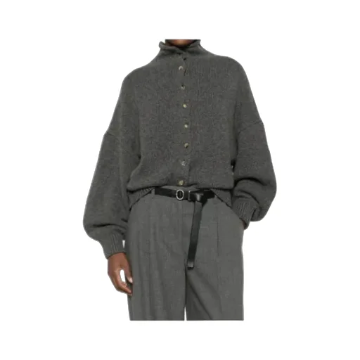 Nelya Long-Sleeved Ribbed Cardigan