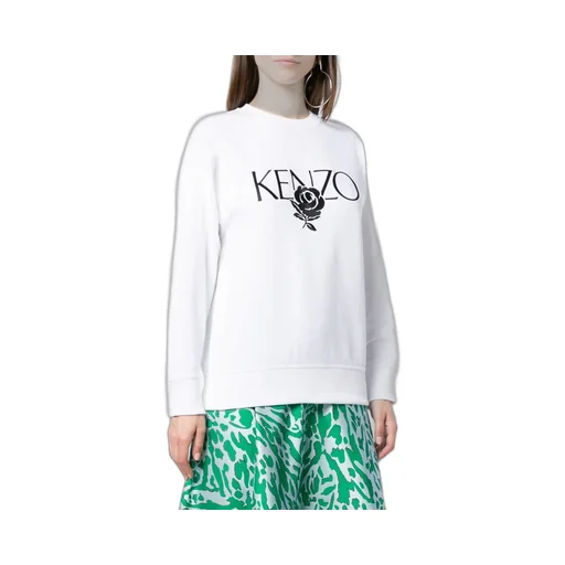 Embroidered Rose Logo Sweater