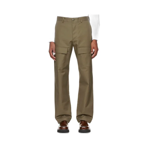 Tapered Straight-Leg Cargo Pants