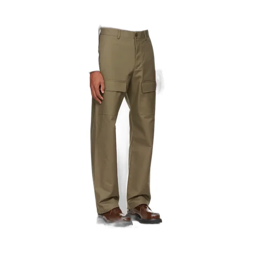 Tapered Straight-Leg Cargo Pants