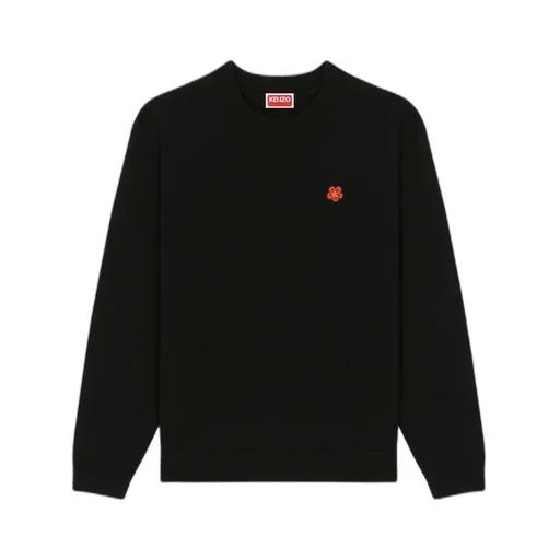 Boke Flower Crest Embroidered Knitted Sweater