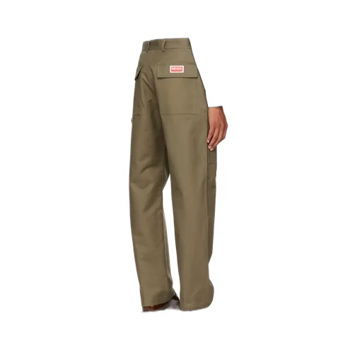 Tapered Straight-Leg Cargo Pants