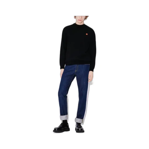 Boke Flower Crest Embroidered Knitted Sweater