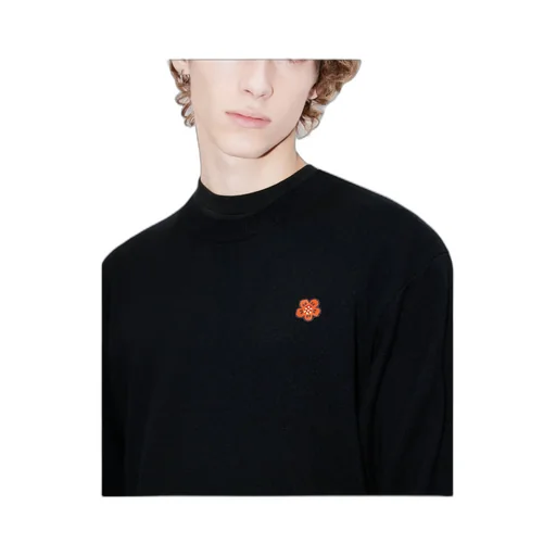 Boke Flower Crest Embroidered Knitted Sweater