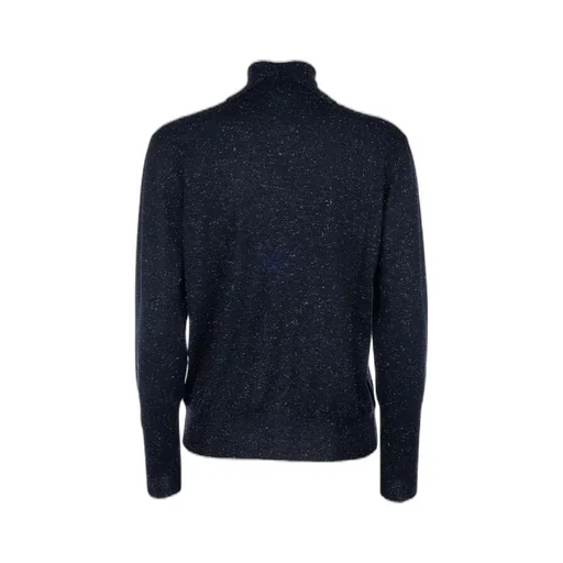 Metallic-Fleck Turtleneck Sweater