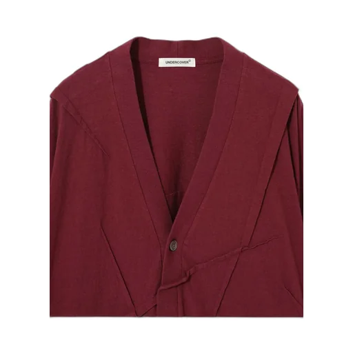 Plain Knitted Long-Sleeved Cardigan