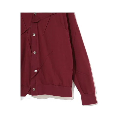 Plain Knitted Long-Sleeved Cardigan