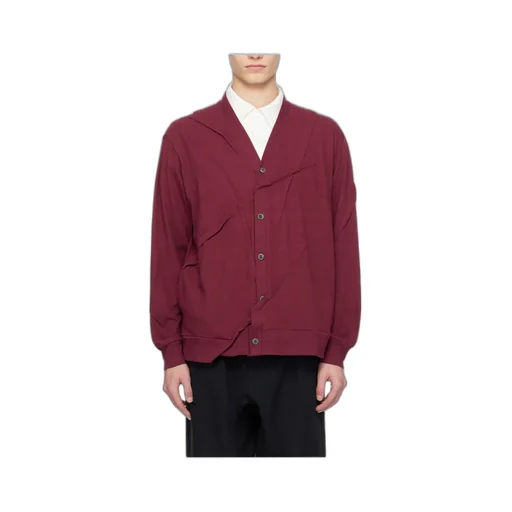 Plain Knitted Long-Sleeved Cardigan