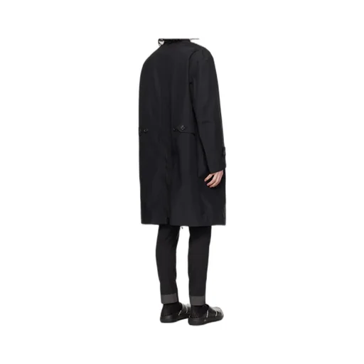 Graphic-Print Parka Coat