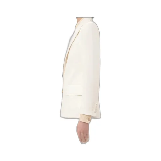Diagonal Single-Breasted Jacket