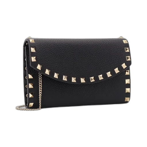 Rockstud Foldover Top Wallet