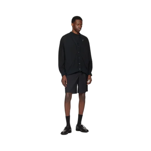 Y-Neck Button Cardigan