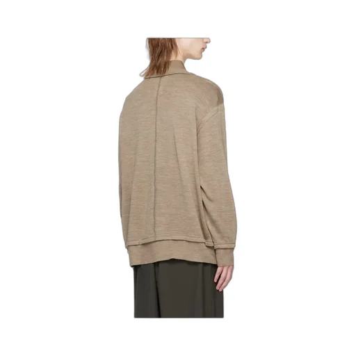 Logo Decorative Sewing Knitted Pullover