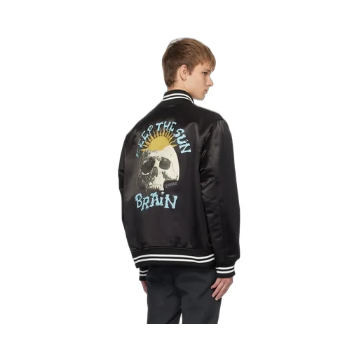 Pattern Printed Baseball Casual Jacket