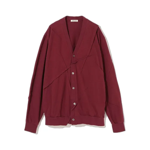 Plain Knitted Long-Sleeved Cardigan