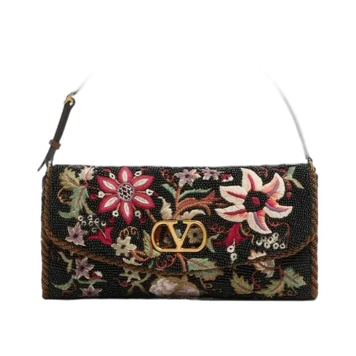 Devain Embroidered Small Shoulder Bag