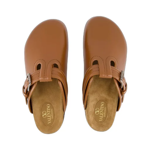 Almond Toe Buckle Detailed Slippers