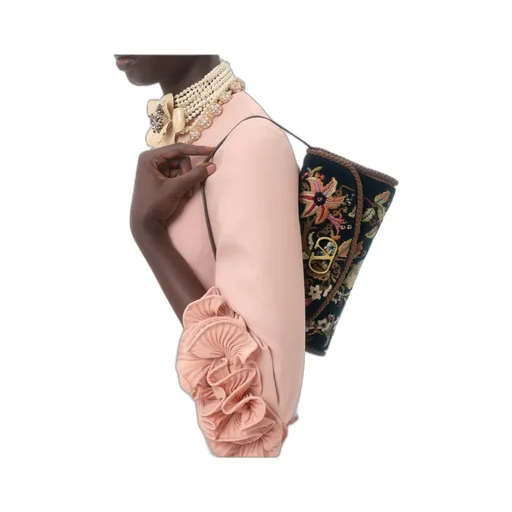 Devain Embroidered Small Shoulder Bag