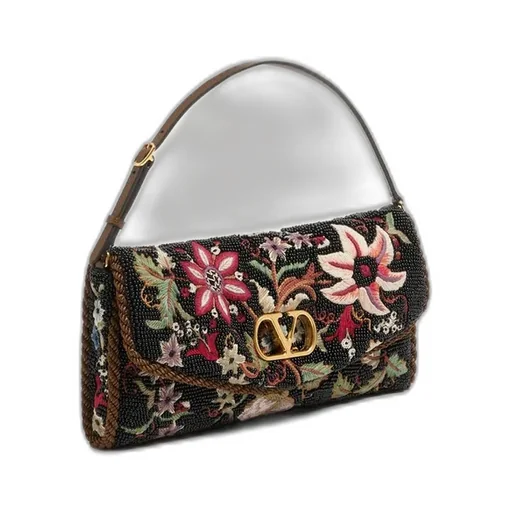 Devain Embroidered Small Shoulder Bag