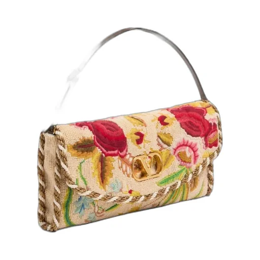 Vain Soft Embroidered Small Shoulder Bag