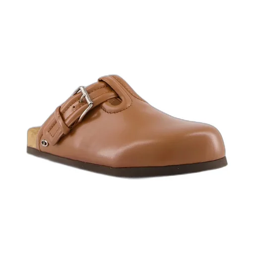 Almond Toe Buckle Detailed Slippers