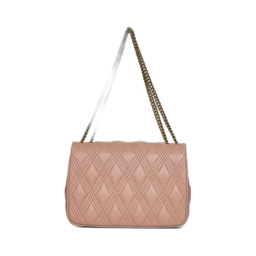 Rockstud Foldover Top Quilted Shoulder Bag