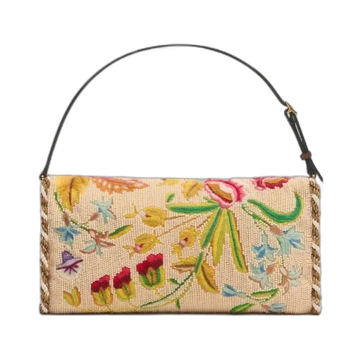 Vain Soft Embroidered Small Shoulder Bag