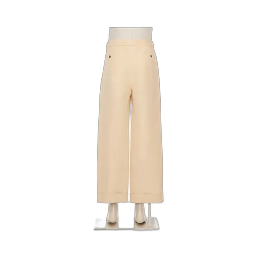 Pleat Detailed Straight Leg Pants
