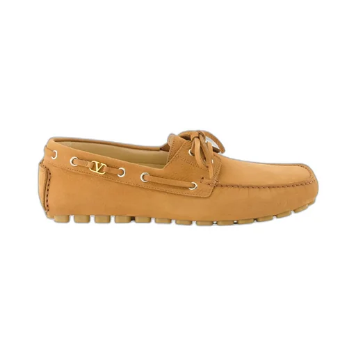 Vlogo Plaque Slip-On Driver Loafers