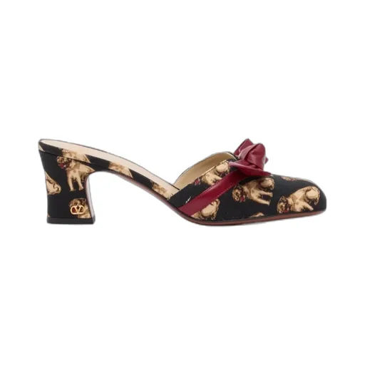 Patterned High Heel Sandals