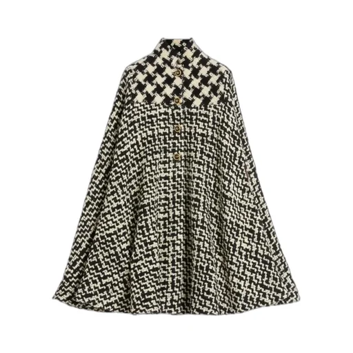 Houndstooth-Pattern Cape
