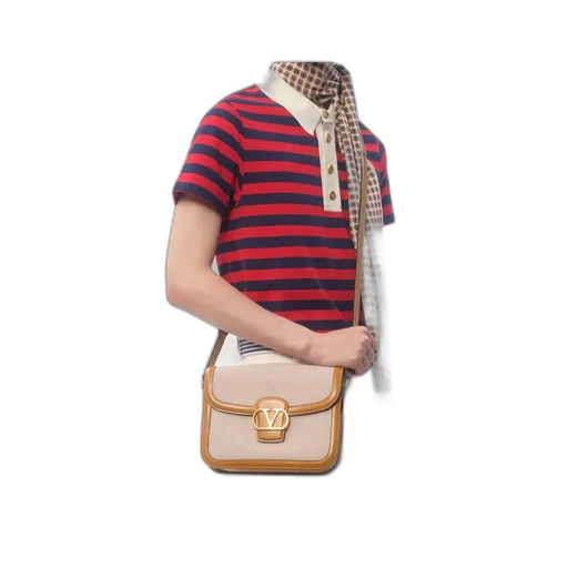 Vlogo Signature Foldover Top Shoulder Bag