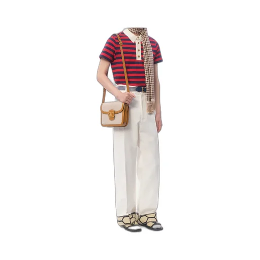 Vlogo Signature Foldover Top Shoulder Bag