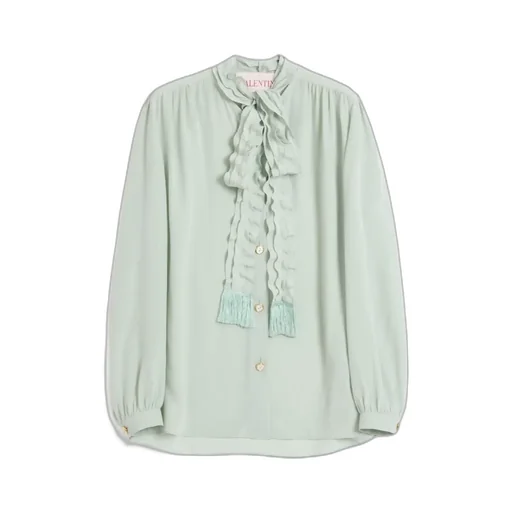 Ruffled Straight Hem Shirt