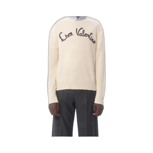 Chez Valentino Embroidered Crewneck Jumper