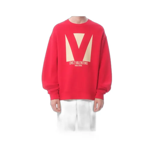 Chez Valentino Printed Crewneck Sweatshirt